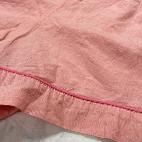 J.crew chambray boxer seaside shorts pink coral woman’s L sleep bottoms casual - Picture 10 of 13